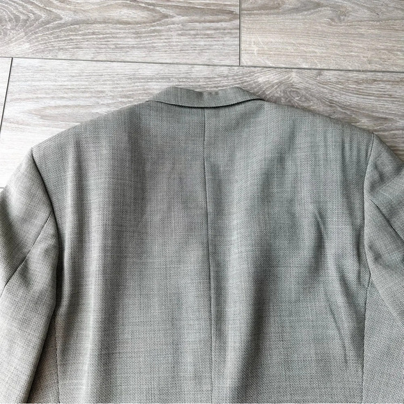 Vintage Terzo Uomo Pure Wool Houndstooth Double Breasted Blazer  Sports Jacket - Picture 9 of 16